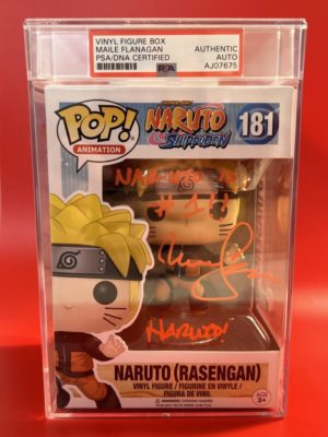 Funko POP! Animation Naruto Shippuden Naruto (Rasengan) Signée par Maile Flanagan avec Authentification - Encapsulée