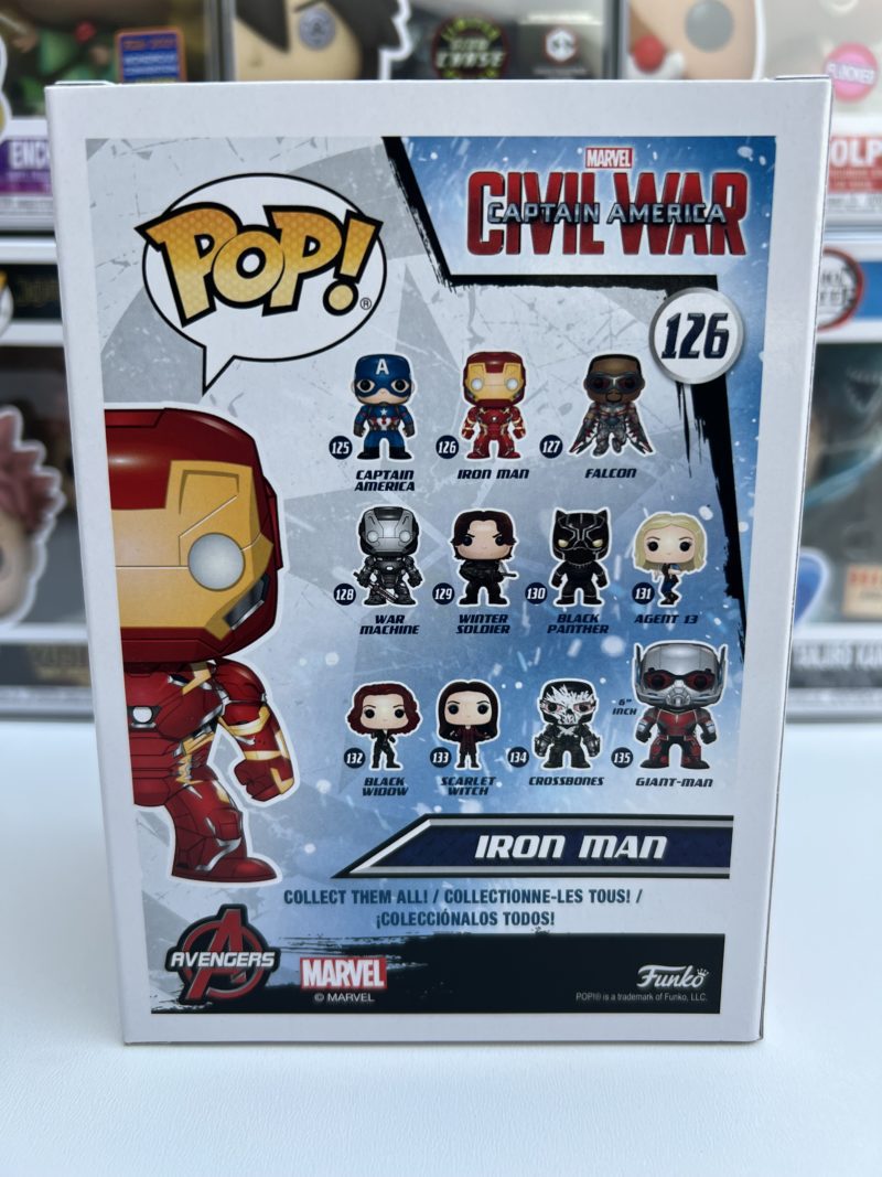 Funko Pop Marvel Capitán América Civil War Iron Man