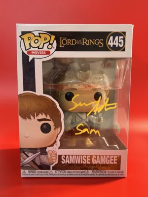 Funko POP! Movies Le Seigneur des Anneaux Samwise Gamgee Signée par Sean Astin avec Authentification + Boîte Acrylique