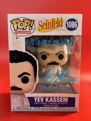 Funko POP! Television Seinfeld Yev Kassem Signée par Larry Thomas avec Authentification + Boîte Acrylique
