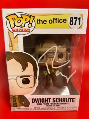 Rainn Wilson - Signed Funko POP - The Office Dwight Schrute - COA Beckett + Acrylic Box