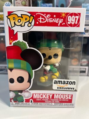 Funko POP! Disney Mickey Mouse (Ice Skating) Edition Limitée Amazon - Boîte Imparfaite