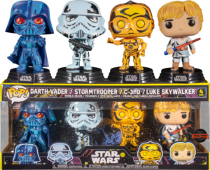 Funko POP! 4-Pack Star Wars Retro Series Darth Vader / Stormtrooper / C-3PO / Luke Skywalker Limited Edition