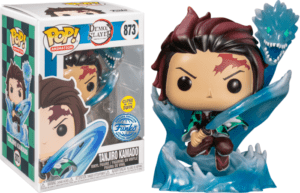 Funko POP! Animation Demon Slayer Tanjiro Kamado with Dragon Phosphoreszierend Limitierte Auflage