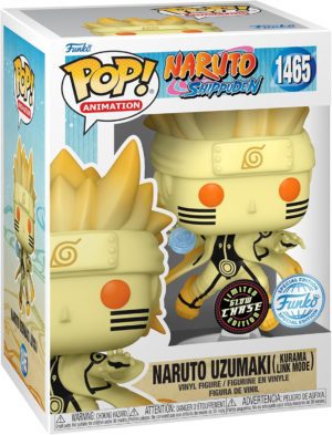 Funko POP! Animation Naruto Shippuden Naruto Uzumaki (Kurama Link Mode) Edition Limitée Phosphorescente Chase