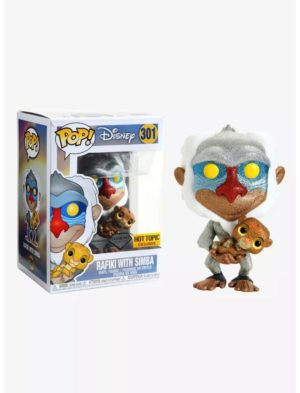 Funko POP! Disney Le Roi Lion - Rafiki with Simba Diamond Edition Limitée Hot Topic