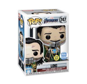 Funko POP! Marvel The Avengers Endgame Loki (Arrested With Tesseract) Glow in the Dark Limited Edition