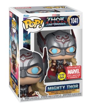 Funko POP! Marvel Thor 4 Love and Thunder - Mighty Thor Phosphoreszierend Limitierte Auflage Collector Corps