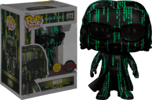 Funko POP! Movies The Matrix 4 Neo in the Matrix (Coded) Phosphoreszierend Limitierte Auflage