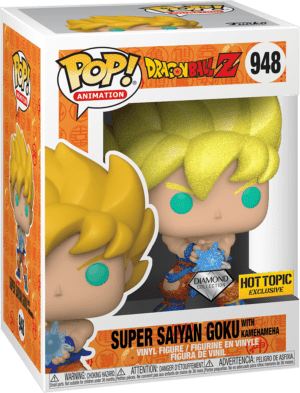 Funko POP! Animation Dragon Ball Z Super Saiyan Goku with Kamehameha Diamond Limited Edition Hot Topic
