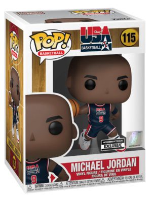 Funko POP! Basketball Michael Jordan (Team USA) Blue Dunking Limited Edition Hobbiestock + Acrylic Box