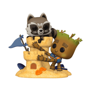 Funko POP! Moment Les Gardiens de la Galaxie Rocket & Groot's Beach Day Edition Limitée