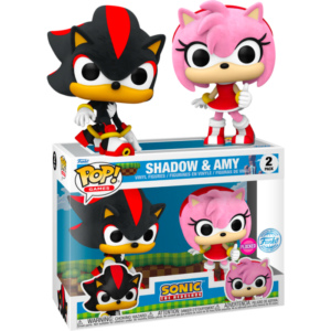 Funko POP! Games 2-Pack Sonic the Hedgehog Shadow & Amy Flocked Limited Edition
