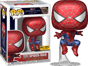 Funko POP! Spider-Man No Way Home Friendly Neighborhood Spider-Man Métallique Edition Limitée Hot Topic