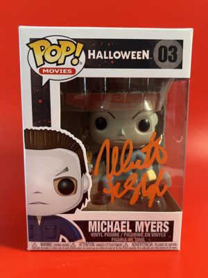 Funko POP! Movies Halloween Michael Myers avec Couteau Sanglant Signée par Nick Castle avec Authentification + Boîte Acrylique