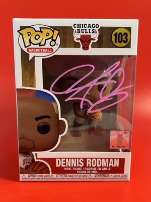 Funko POP! Basketball Chicago Bulls Dennis Rodman Signée par Dennis Rodman avec Authentification + Boîte Acrylique