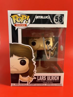 Funko POP! Rocks Metallica Lars Ulrich Signée par Lars Ulrich avec Authentification + Boîte Acrylique
