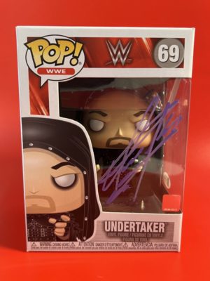 Funko POP! WWE Undertaker (Hooded) Signée par Mark William Calaway (Undertaker) avec Authentification + Boîte Acrylique