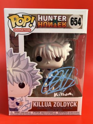 Funko POP! Animation Hunter x Hunter Killua Zoldyck Signée par Cristina Vee avec Authentification + Boîte Acrylique