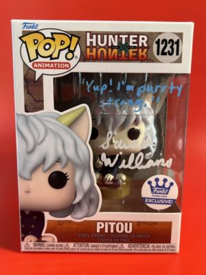 Funko POP! Animation Hunter x Hunter Pitou Edition Limitée Signée par Sarah Williams avec Authentification + Boîte Acrylique