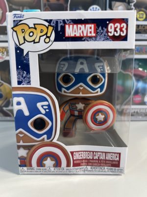 Funko POP! Marvel Holiday Gingerbread Captain America - Unvollkommene Box