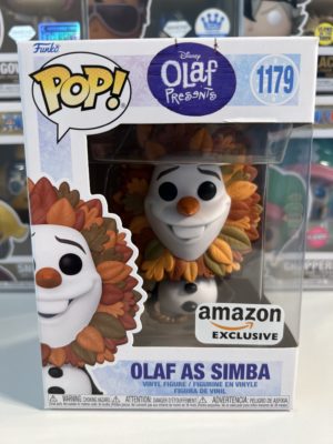 Funko POP! Disney Olaf Presents Olaf as Simba Limited Edition Amazon - Imperfect Box