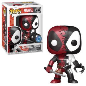 Funko POP! Marvel Deadpool / Venom Métallique Edition Limitée Pop in a Box