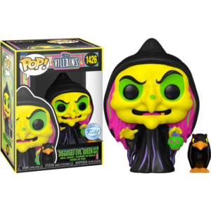 Funko POP! Disney Villains Snow White - Disguised Evil Queen with Raven Blacklight Limited Edition