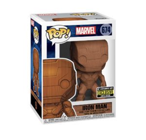 Funko POP! Marvel Iron Man (Wood Deco) Limited Edition Entertainment Earth