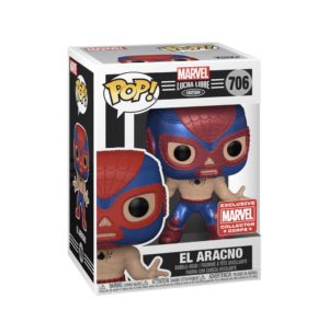 Funko POP! Marvel Luchadores Spiderman El Aracno Métallique Edition Limitée Collector Corps