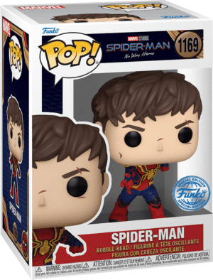 Funko POP! Spider-Man No Way Home Spider-Man with Scars (Unmasked) Edition Limitée
