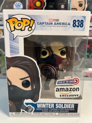 Funko POP! Marvel Captain America : Le Soldat de l'Hiver - Winter Soldier Edition Limitée Amazon - Boîte Imparfaite