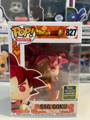 Funko POP! Animation Dragon Ball Super Super Saiyan God (SSG) Goku Limited Edition Summer Convention 2020 - Imperfect Box