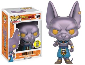 Funko POP! Animation Dragon Ball Z Resurrection F Beerus Metallic Limited Edition Comic Con 2016 + Acrylic Box