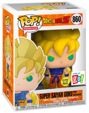 Funko POP! Animation Dragon Ball Z Super Saiyan Goku First Appearance Glow in the Dark Limited Edition Go!