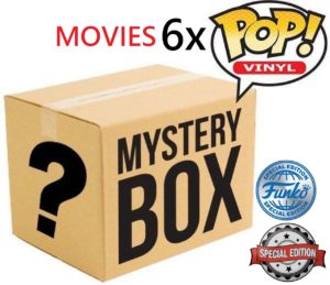 Funko POP! Mystery Box – 6x POP (1x Limitierte Auflage Inbegriffen) mit Schutz (MOVIES)