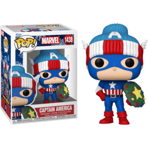 Funko POP! Marvel Captain America with Christmas Shield (Holiday)
