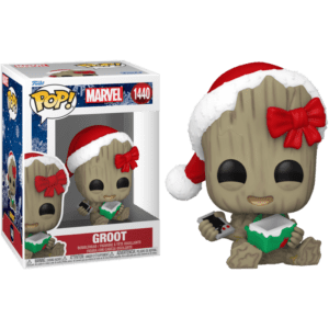 Funko POP! Marvel Groot with Christmas Gift (Holiday)