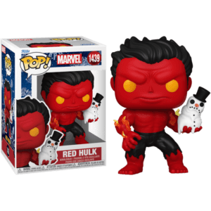 Funko POP! Marvel Red Hulk with Snowman (Holiday)