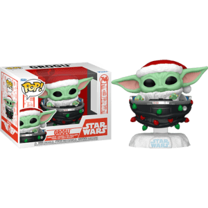 Funko POP! Star Wars Grogu with Santa Hat in Pram (Holiday)