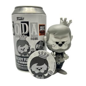 Funko Soda Freddy Funko as Werewolf (Black & White) Limited Edition Heavy Metal Halloween 2023 - 3000 Pieces