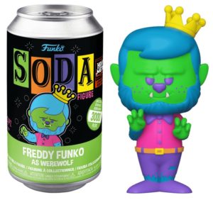 Funko Soda Freddy Funko as Werewolf (Blacklight) Edition Limitée Heavy Metal Halloween 2023 - 3000 Pièces