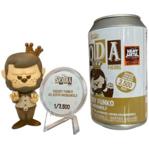 Funko Soda Freddy Funko as Werewolf (Sepia) Limitierte Auflage Heavy Metal Halloween 2023 - 3500 Stück
