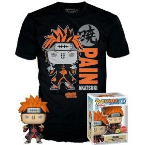 Funko POP! Animation Naruto Shippuden Pain Glow in the Dark Limited Edition GameStop + T-Shirt Size 2XL