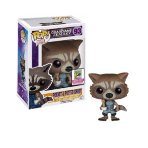 Funko POP! Les Gardiens de la Galaxie Rocket Raccoon (Nova) & Potted Groot Edition Limitée Comic Con 2015