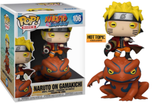 Funko POP! Rides Animation Naruto Shippuden Naruto on Gamakichi Limited Edition 15cm Hot Topic
