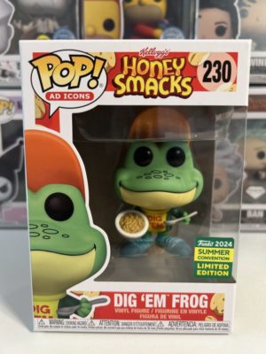 Funko POP! Ad Icons Kellogg's Honey Smacks Dig em' Frog Edition Limitée Summer Convention 2024 - Boîte Imparfaite