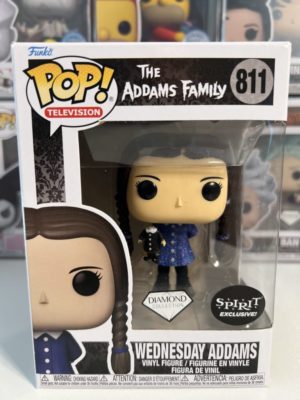 Funko POP! Television La Famille Adams Wednesday Addams Diamond Edition Limitée Spirit - Boîte Imparfaite