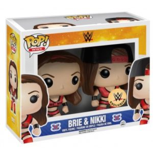 Funko POP! 2-Pack Bella Twins Brie & Nikki (Red Uniforms) Limited Edition WWE