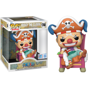 Funko POP! Deluxe Animation One Piece Buggy The Clown on Throne Limited Edition Fall Convention 2024